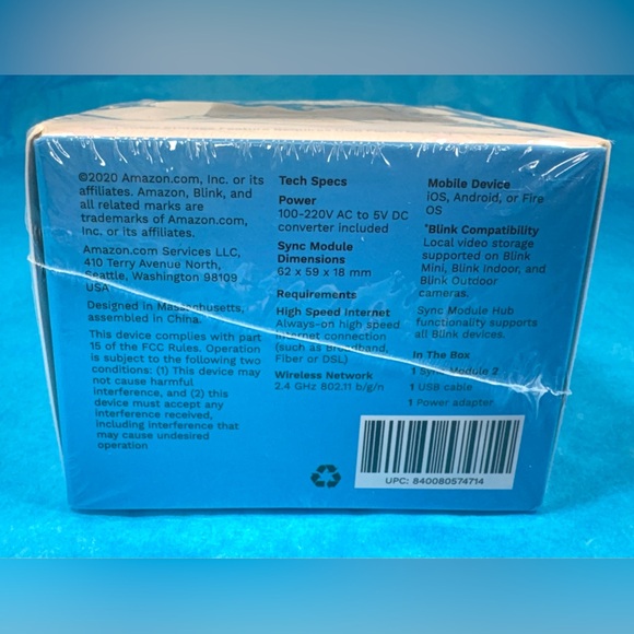 NEW - BLINK sync module 2 Local Video Storage Hub G8T1V7012133284G - Picture 7 of 9